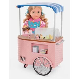 Our Generation Two Scoops Ice Cream Cart Accessory Set for 18" Dolls NWT